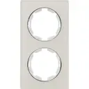 Рамка для розеток и выключателей вертикальная Onekeyelectro Florence 2 поста цвет бежевый