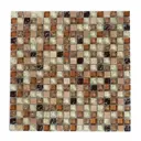 Мозаика стеклянная Керамоград Gs091b_15 30x30 см цвет бежевый