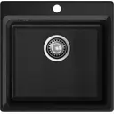 Врезная мойка Granfest LV-510 51x50x20 см искусственный камень цвет графит