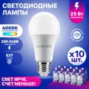 Набор ламп светодиодных Lumin Arte Lstd-a65-25w4ke27 E27 220-240 В 25 Вт груша 2000 Лм 10 шт