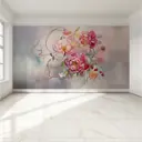 Фотообои флизелиновые Фотообоикин Цветы дизайнерские 500x271 см