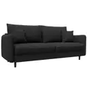 Диван раскладной Лига диванов 129618_спб 217x98x105 см замша цвет joly 08 коричневый