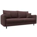 Диван раскладной Лига диванов 129617_спб 217x98x105 см замша цвет joly 09 бордовый