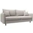 Диван раскладной Лига диванов 129620_спб 217x98x105 см замша цвет joly 05 бежевый