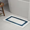 Коврик для ванной Fixsen Presto 50x80 см цвет бело-синий