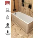 Прямоугольная ванна TIMO MIKA1770-KT17-SPV1505 акрил 170x70см