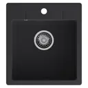 Мойка для кухни Granfest Urban 245 49x45 см глубина чаши 18 см Композитный кварц цвет черный