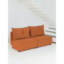 Диван раскладной Cityhd Гонконг 188x94x75 см велюр цвет оранжевый