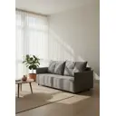 Диван раскладной Cityhd Гонконг Слим 200x90x80 см велюр цвет серый