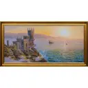 Картина в раме Русская коллекция Ласточкино гнездо утро 78x41 см