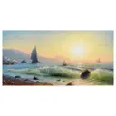 Постер Русская коллекция Утро Скала Парус 54x104 см