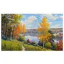 Постер Русская коллекция "Осенний день" 64x104 см