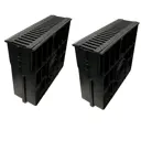 Пескоуловитель Gidrolica Standart с чугунной решеткой 500x160x420мм черный 2шт