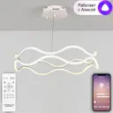 Люстра потолочная светодиодная Natali Kovaltseva с пультом управления 23 м² изменение оттенков белого цвет белый