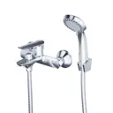 Смеситель для ванны Esko Nelson однорычажный на ванну с лейкой и шлангом цвет хром