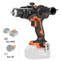 Дрель-шуруповерт аккумуляторная ударная бесщеточная Daewoo DAA 6521Li, 21 В Li-Ion без АКБ и ЗУ