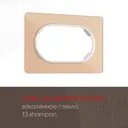Рамка для двойной розетки Arte milano 502.13-double.shampan 1 пост цвет шампань