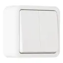 Выключатель встраиваемый Arte milano 310.30-2.white 2 клавиши цвет белый