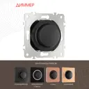 Диммер встраиваемый Arte milano 202.48-1.black 500 Вт цвет черный