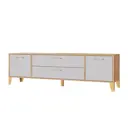 Тумба под телевизор Тэкс Парус-13 180.2х53х40 см ЛДСП цвет дуб крафт золотой/кашемир