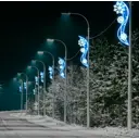 Электрическая светящаяся фигура Эйджи 852587 Три снежинки 2.5м разноцветный