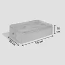 Органайзер для обуви Spaceo 56x16x36 см полипропилен цвет гранит