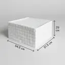 Коробка для хранения с крышкой KONSENSA 54.5x51.5x29 см полиэстер цвет разноцветный