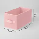 Короб-органайзер Кисс KONSENSA 15x31x15 см полиэстер цвет розовый