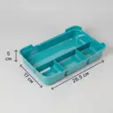 Органайзер для мелочей 26.5x5x17 см пластик цвет разноцветный
