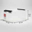 Контейнер Rox Box 21x17x9.5 см 2.5 л пластик с крышкой цвет прозрачный