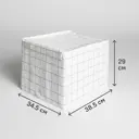 Коробка для хранения с крышкой KONSENSA 34.5x38.5x29 см полиэстер цвет разноцветный