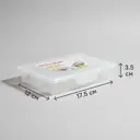 Органайзер для хранения Фолди 17.5x3.5x12 см пластик цвет прозрачный