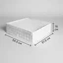 Коробка для хранения с крышкой KONSENSA 54.5x51.5x16 см полиэстер цвет разноцветный
