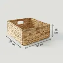 Короб-органайзер KONSENSA 31x15x31 см гиацинт цвет желтый