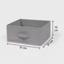 Короб-органайзер KONSENSA 15x31x31 см спанбонд цвет графитовый