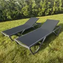 Комплект шезлонгов Royal Family ENZO в черном цвете