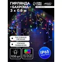Электрогирлянда Luazon Lighting 5204441 Бахрома Pro 3 м 240 ламп разноцветный