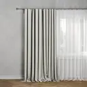 Штора на ленте Miamoza Меланж 200x280 см цвет серо-молочный