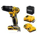 Дрель-шуруповерт аккумуляторная ударная бесщеточная Steher CBS-45-22, 20 В Li-Ion 2x2 Ач