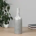 Ваза Сима-ленд Бригэм бутыль керамика цвет серый / серебристый 32 см