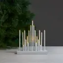 Светящаяся электрическая фигура KREAFORTA Свечи 20 светодиодов h29 см белый