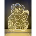 Электрическая светящаяся фигура Эйджи 254215 Медвежонок Узорный 1.5 м теплый белый