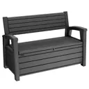 Скамья-сундук складная Keter Otter Bench 133 см x 61 см x 89 см полипропилен черный