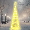 Светящаяся электрическая фигура Эйджи 888565 Ель со звездой 4 м