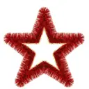 Фигура декоративная подвесная Эйджи 111258 Звездочка-мишура 50 см