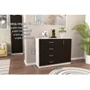 Комод Furnistyle Лайф лкм-03 3 ящика 115x40x90 см ЛДСП цвет светлое дерево/венге