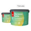 Краска для стен и потолков Tikkurila Harmony Satin моющаяся матовая цвет белый база А 9 л