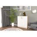 Комод Furnistyle Лайф лкм-02 80x40x90 см ЛДСП цвет дуб сонома/светлое дерево