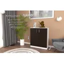 Комод Furnistyle Лайф лкм-02 80x40x90 см ЛДСП цвет светлое дерево/венге