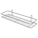 Полка для ванной комнаты Swensa SWR-021 одноярусная металл